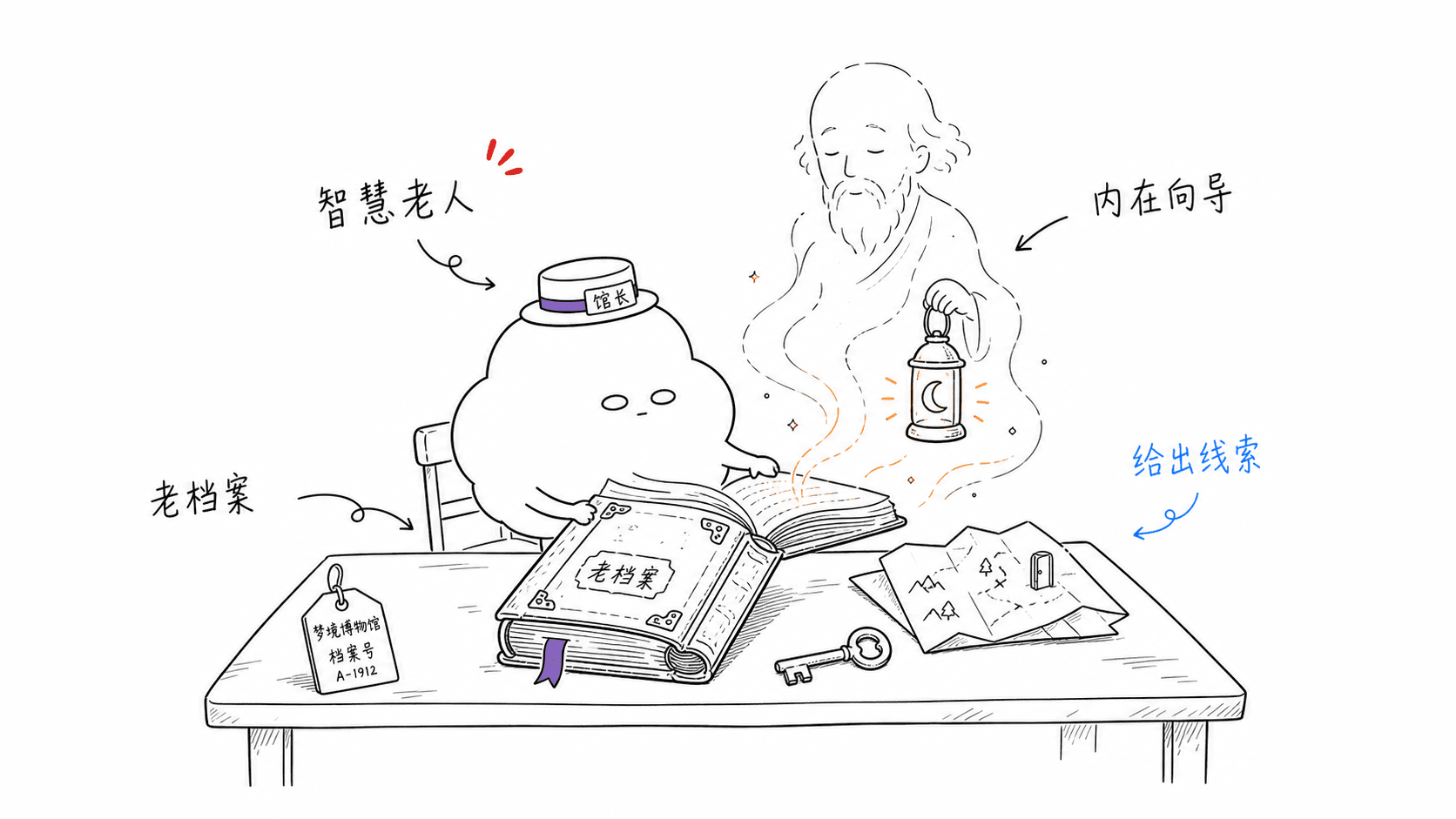 智慧老人 —— 梦团子手绘讲义